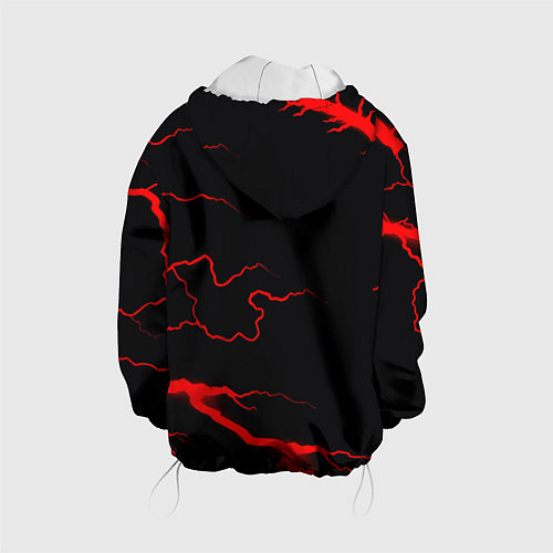 Детская куртка Monster energy storm red / 3D-Белый – фото 2