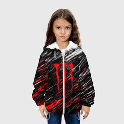 Куртка с капюшоном детская Monster energy полосы красок, цвет: 3D-белый — фото 2