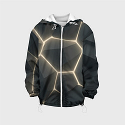 Детская куртка Объемные серые плиты