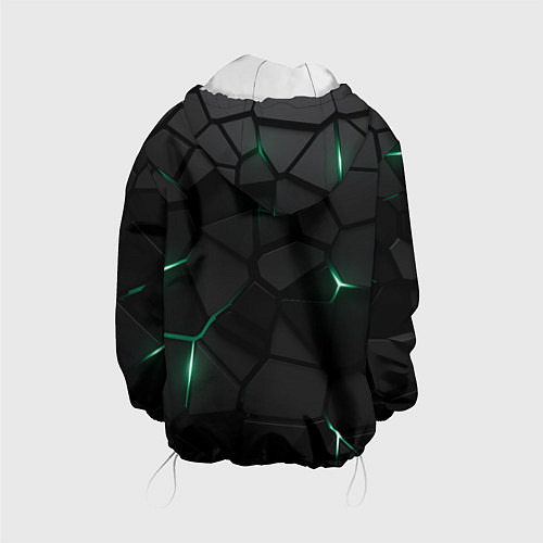 Детская куртка Миннесота Уайлд - плиты с подсветкой / 3D-Белый – фото 2