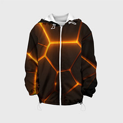 Детская куртка Оранжевое свечение текстура