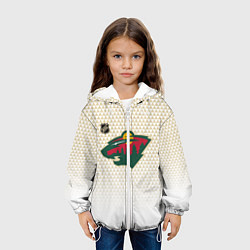 Куртка с капюшоном детская Миннесота Уайлд - белый градиент, цвет: 3D-белый — фото 2