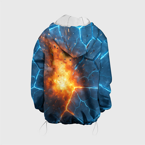 Детская куртка Взрыв из объемных плит / 3D-Белый – фото 2