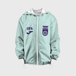 Детская куртка Фк Уфа - мятный цвет и текстура