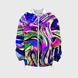 Детская куртка Абстракция пластика синий