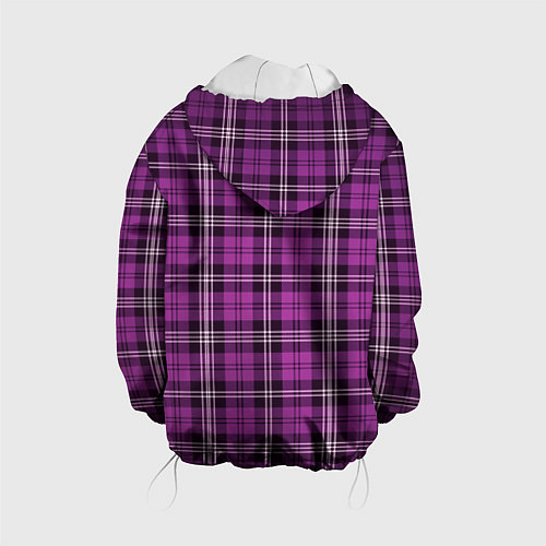 Детская куртка Color pink checkerboard / 3D-Белый – фото 2