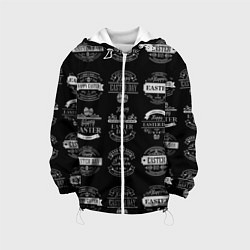 Куртка с капюшоном детская Easter holidays, цвет: 3D-белый