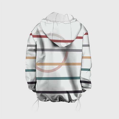 Детская куртка Stripes and circle / 3D-Белый – фото 2