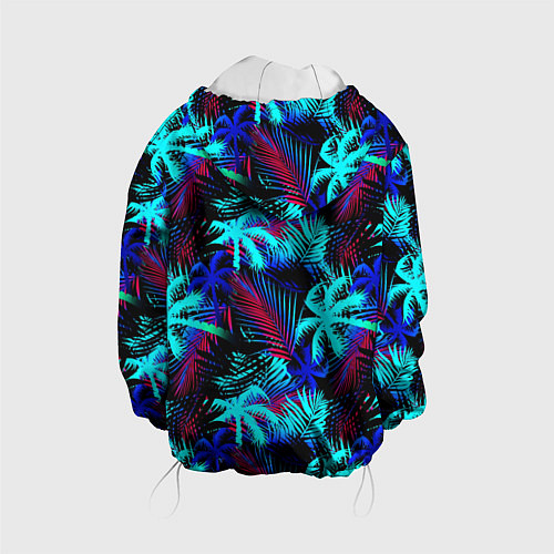 Детская куртка Palm blue light blue / 3D-Белый – фото 2