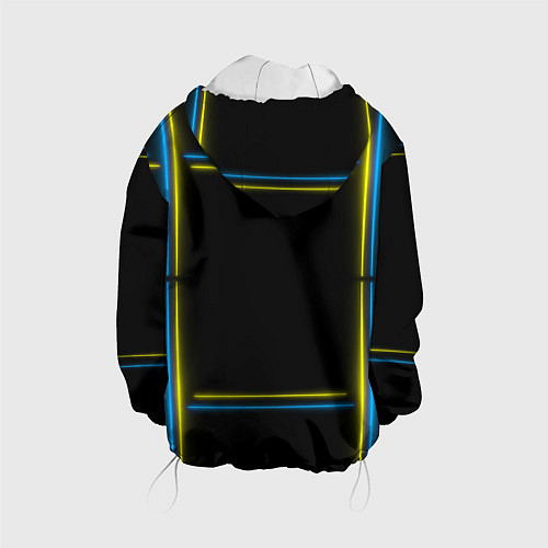 Детская куртка Neon yellow blue / 3D-Белый – фото 2