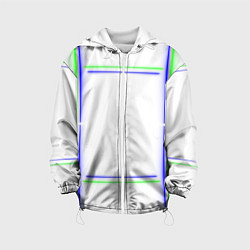 Детская куртка Neon white green light blue