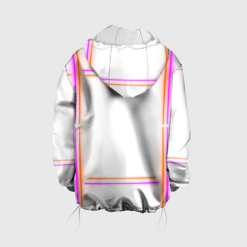 Детская куртка Neon white orange pink / 3D-Белый – фото 2