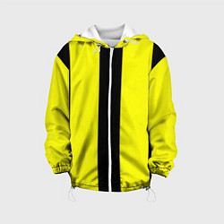 Детская куртка Color yellow black line
