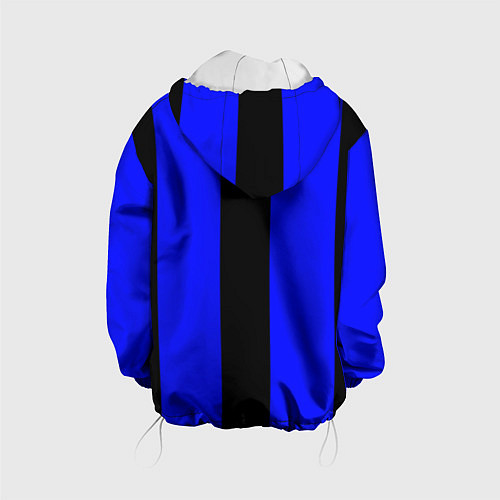 Детская куртка Color blue black stripes / 3D-Белый – фото 2