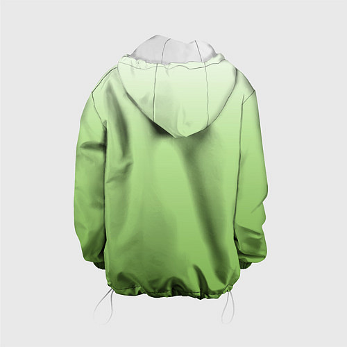 Детская куртка Градиент нежно-зеленый / 3D-Белый – фото 2