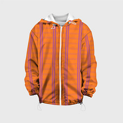 Куртка с капюшоном детская Color orange cage, цвет: 3D-белый