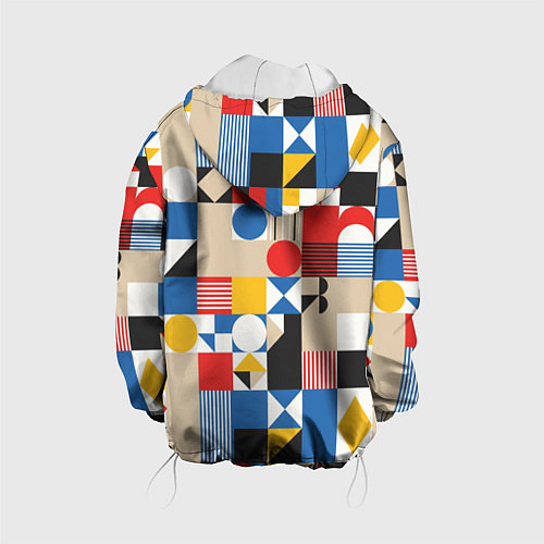 Детская куртка Геометрический балаган / 3D-Белый – фото 2
