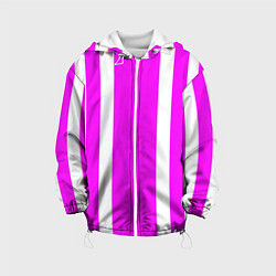 Детская куртка Color white pink stripes