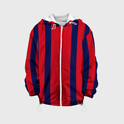 Детская куртка Color black red stripes