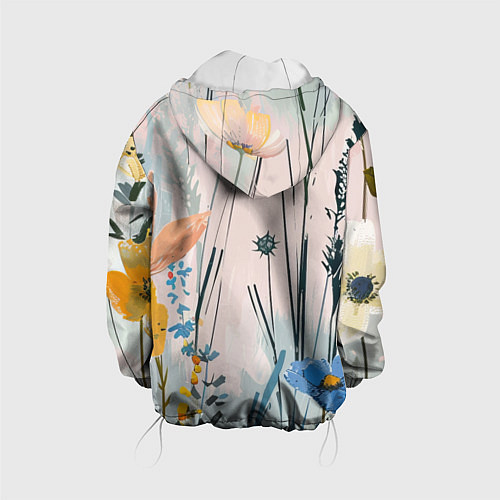 Детская куртка Цветы полевые / 3D-Белый – фото 2