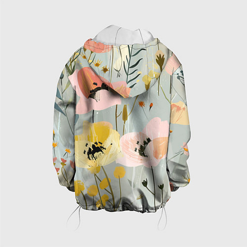 Детская куртка Цветы и цветочки / 3D-Белый – фото 2