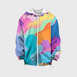 Детская куртка Разноцветные красивые облака