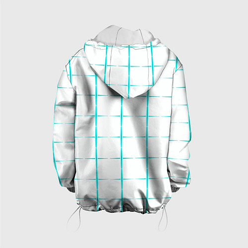 Детская куртка Color white light blue crosses / 3D-Белый – фото 2