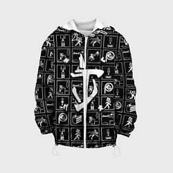 Куртка с капюшоном детская Doom x portal, цвет: 3D-белый