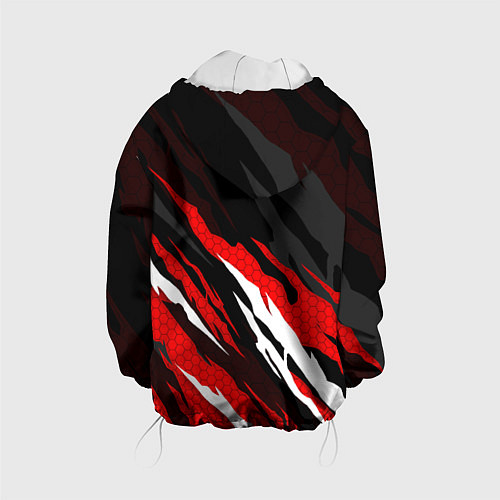 Детская куртка Umbrella - красное пламя / 3D-Белый – фото 2