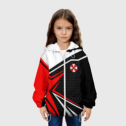 Куртка с капюшоном детская Umbrella - red uniform, цвет: 3D-белый — фото 2