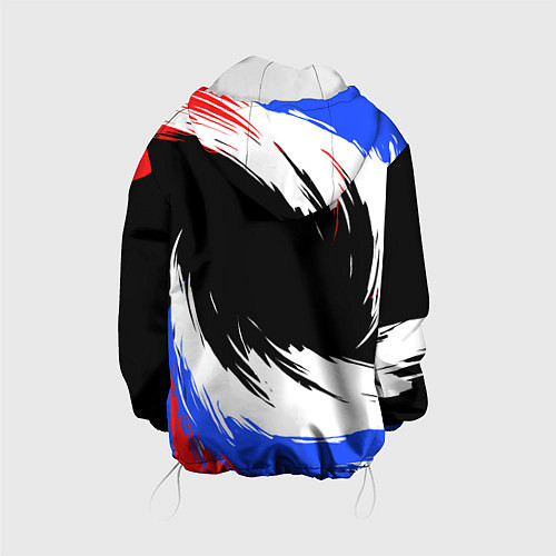 Детская куртка Федерация бокса РФ - краска / 3D-Белый – фото 2