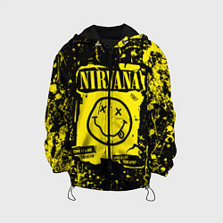 Куртка с капюшоном детская Nirvana smile 1987, цвет: 3D-черный