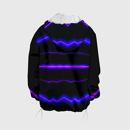 Детская куртка Color multicoloured neon stripes / 3D-Белый – фото 2