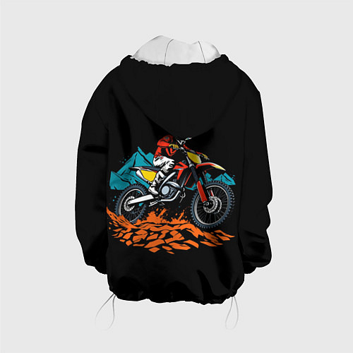 Детская куртка Motocross mountains / 3D-Белый – фото 2