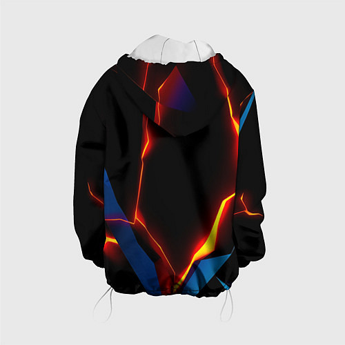 Детская куртка Neon orange glow / 3D-Белый – фото 2