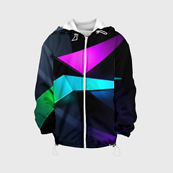 Детская куртка Neon colored geometric
