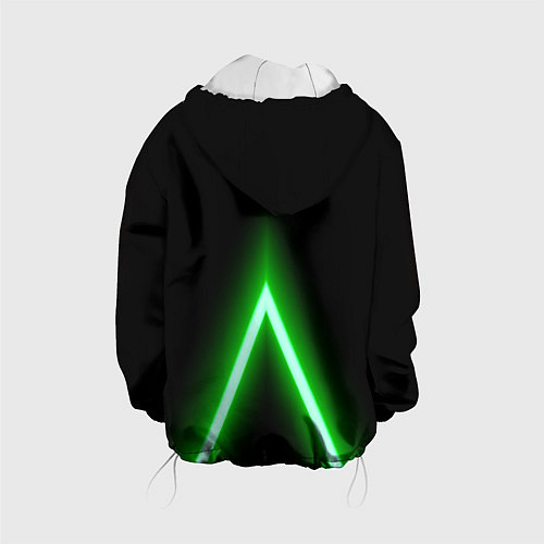 Детская куртка Color neon green / 3D-Белый – фото 2