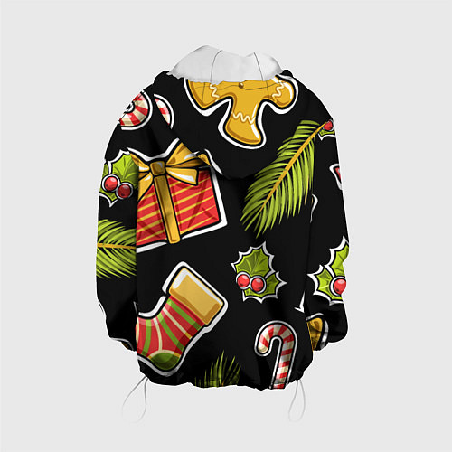Детская куртка Рождественский вайб / 3D-Белый – фото 2