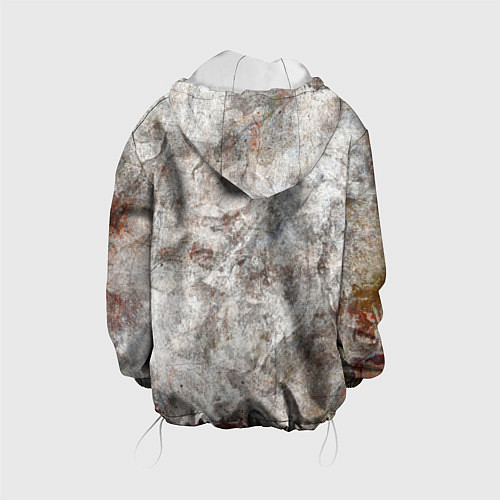 Детская куртка Абстракция - gray limestone / 3D-Белый – фото 2