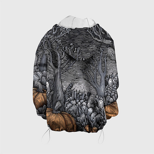 Детская куртка Осенние шалости духов / 3D-Белый – фото 2