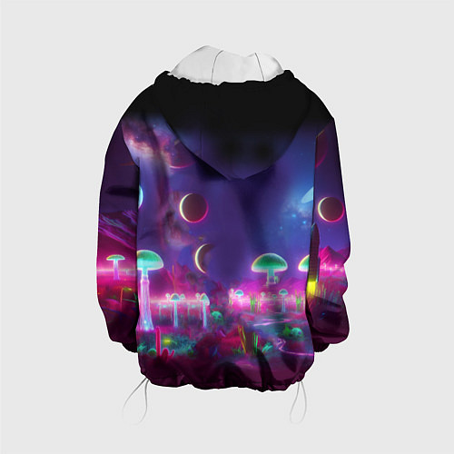 Детская куртка Космонавт Шрук в неоновом скафандре на загадочной / 3D-Белый – фото 2