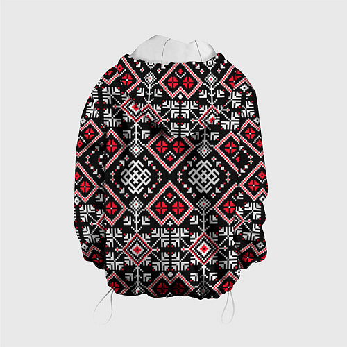 Детская куртка Славянский орнамент обережный / 3D-Белый – фото 2