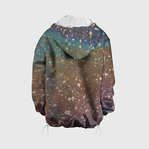 Детская куртка Мокрый маслянный асфальт / 3D-Белый – фото 2