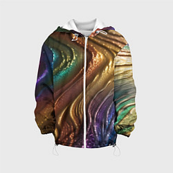 Детская куртка Сморщенные складочки жидкости