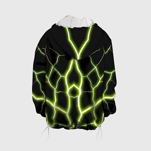 Детская куртка Color green black / 3D-Белый – фото 2