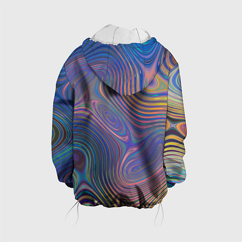 Детская куртка Абстрактная рябь / 3D-Белый – фото 2