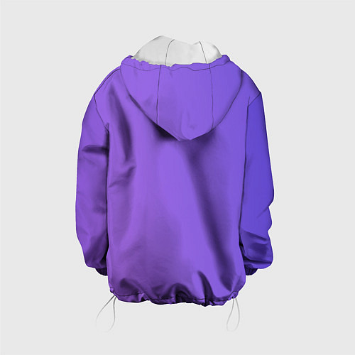 Детская куртка Color purple gradient / 3D-Белый – фото 2