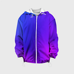 Куртка с капюшоном детская Color multicolored gradient, цвет: 3D-белый