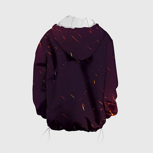 Детская куртка Новогодняя мандариновая лошадь 2026 / 3D-Белый – фото 2