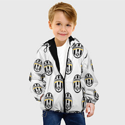 Куртка с капюшоном детская Juventus Pattern, цвет: 3D-черный — фото 2